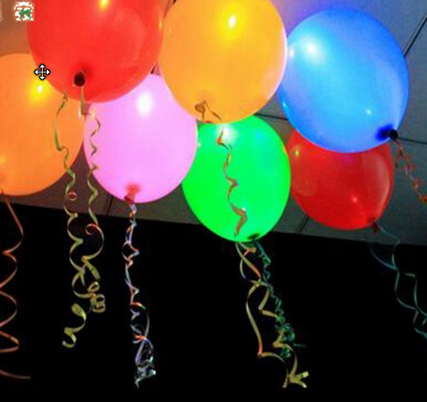 ballons lumineux jetables.