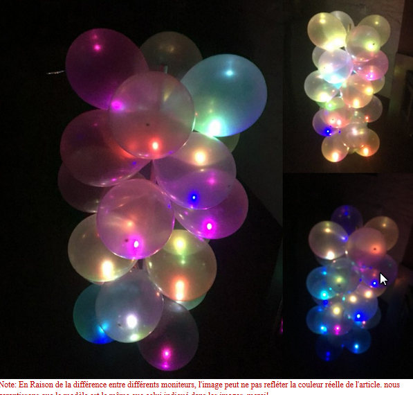 Ballons de Mariage Lumineux Ballons illuminés, Ballons éclairés, Ballons LED, ballons pour mariages