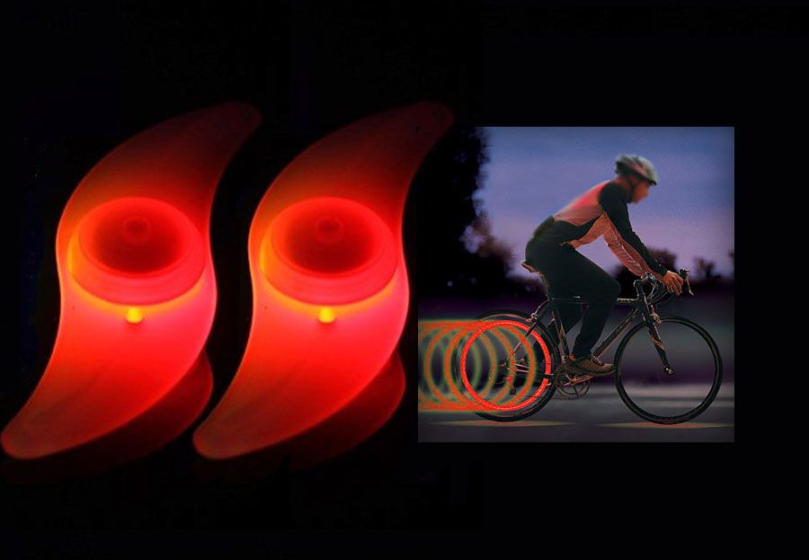 Accessoire sécurité et signalisation GENERIQUE 2 tubes led pour vélo  bicyclette lumineux rouge