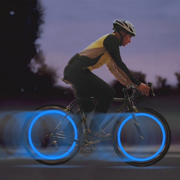 Lumière pour rayon vélo à pile 7 Leds multicolore