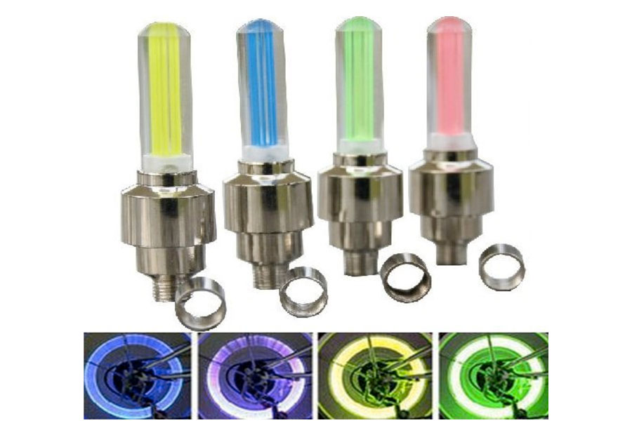 VALVES LED ADAPTABLES: Vélos, Motos, Autos! - LOGOS lumineux réactifs, Fils  lumineux, Accessoires LED, Produits électroluminescents, Gadgets lumineux  innovants