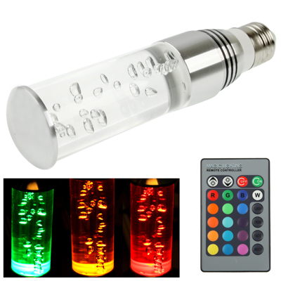 3W RGB LED ampoule avec télécommande - Cablematic