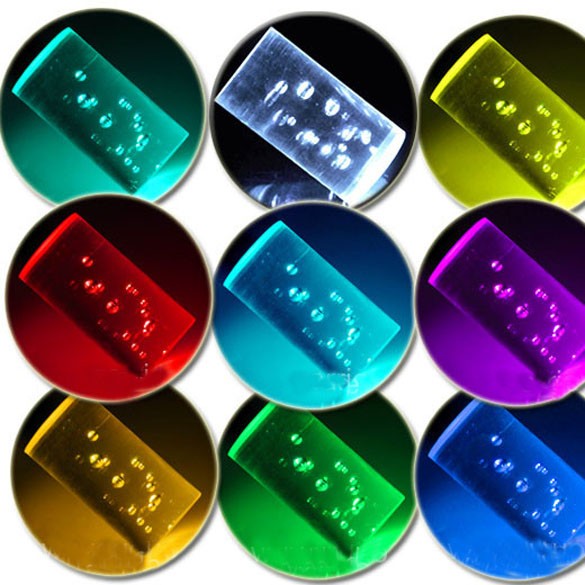 AMPOULE LED RGB E27 TÉLÉCOMMANDE 3W Bulles