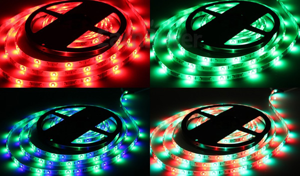 Guirlande lumineuse,Bande lumineuse LED USB 3528SMD DC5V, ruban de lampe  Flexible, RGB, 1M 2M 3M 4M 5M, TV, écran de - Type 4M-EU