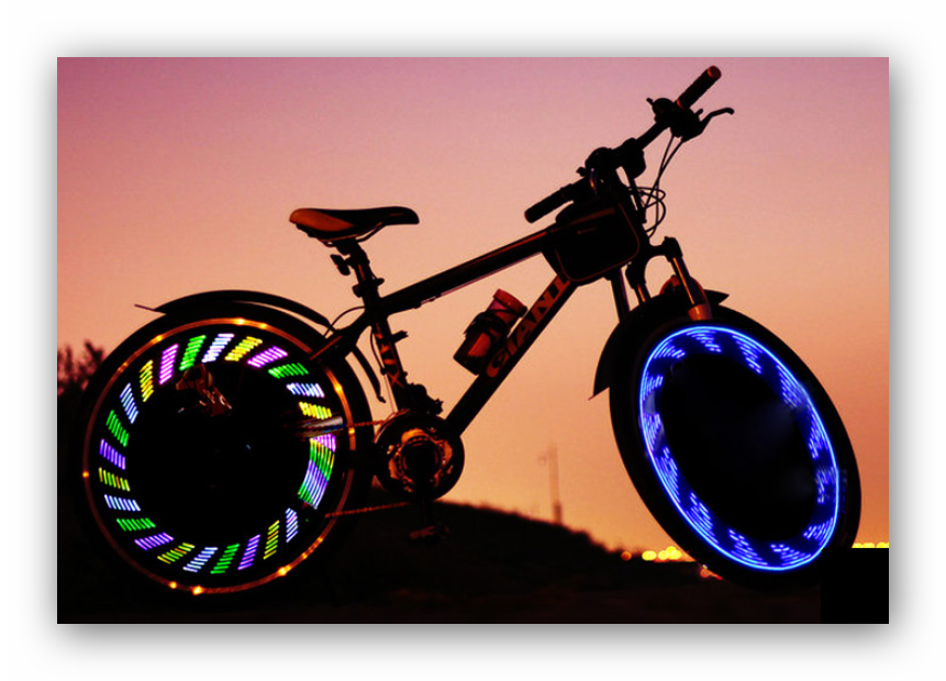 Bande lumineuse en iode pour rayons de roue de vélo, autocollant