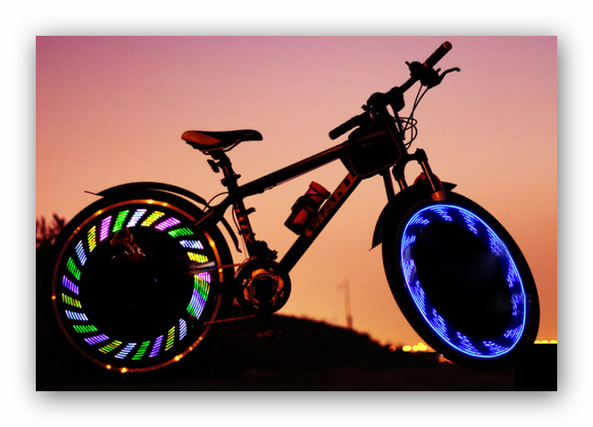 Bike Light Lumière De Roue De Vélo à 3 Modes D'éclairage LED Lumière De  Sécurité