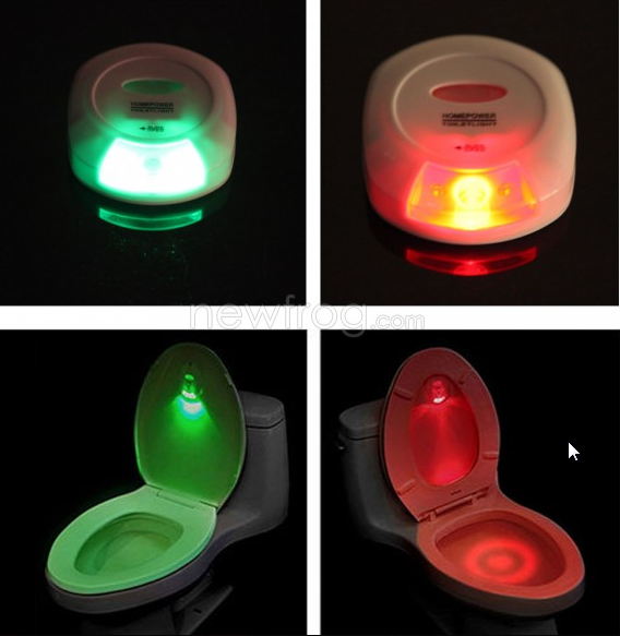 Toilettes Auto-Sensing Lampe à LED de rétroéclairage du capteur de  mouvement d'éclairage de nuit pour cuvette WC Salle de bains 8 couleurs pour  les enfants de Veilleuse enfant - Chine Voyant, horloge