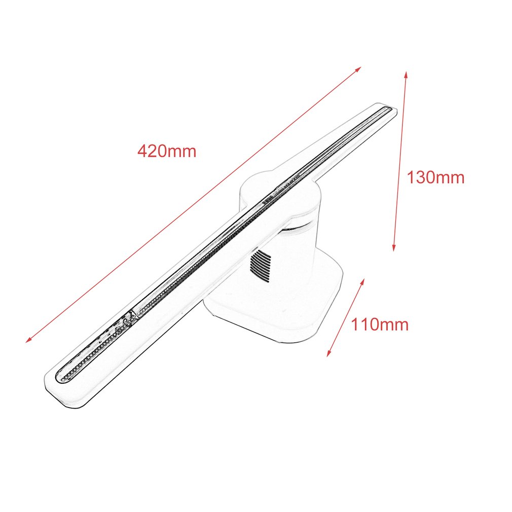 Ventilateur Holographique 3D