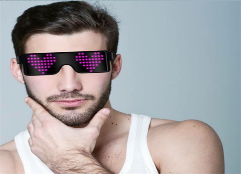 Lunettes Lumineuses Fête Rave Festival : Liv. GRATUITE Lunettes LED !