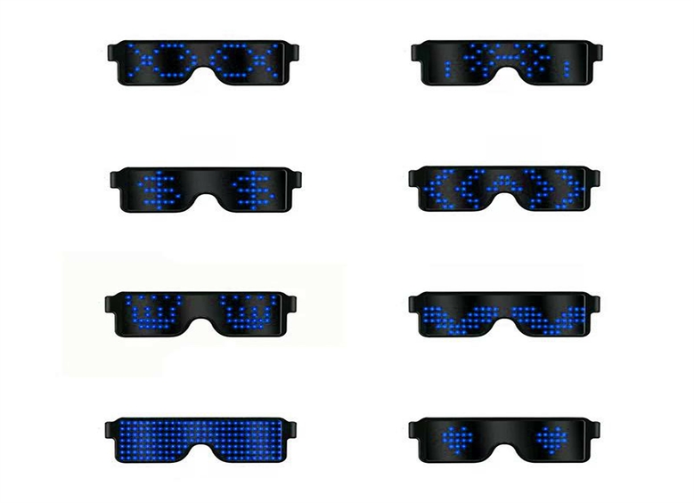 50 lunettes lumineuses multicolore