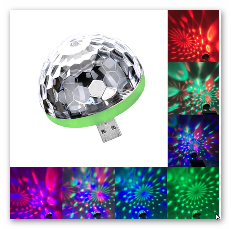 Mini AMPOULE LED USB Effets Disco