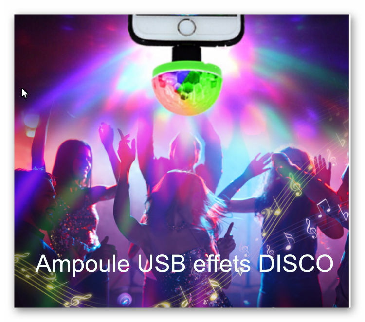 Mini AMPOULE LED Effets Disco, Ampoule connection samrtphones