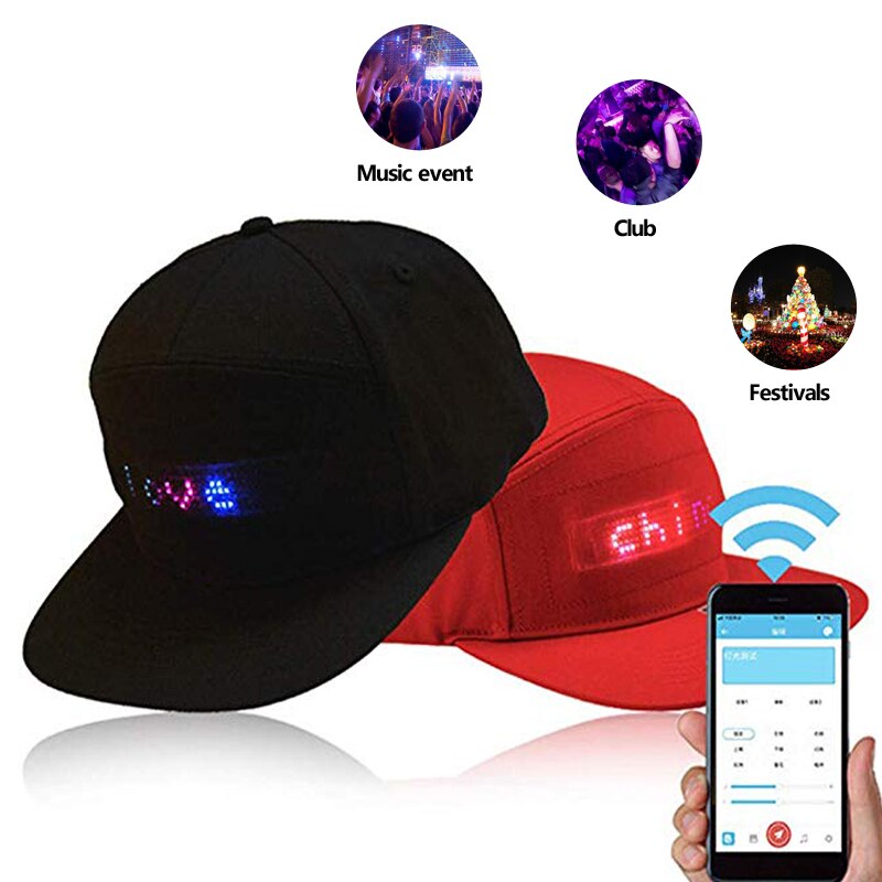 Casquette Fibre Optique LED : Liv. GRATUITE & Rapide Casquette LED!